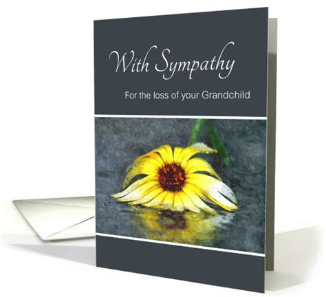 Sympathy For Loss Of Grandchild, Condolences, Yellow Sympathy For Loss Of Grandchild, Condolences, Yellow