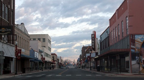 first street in lufkin, morning