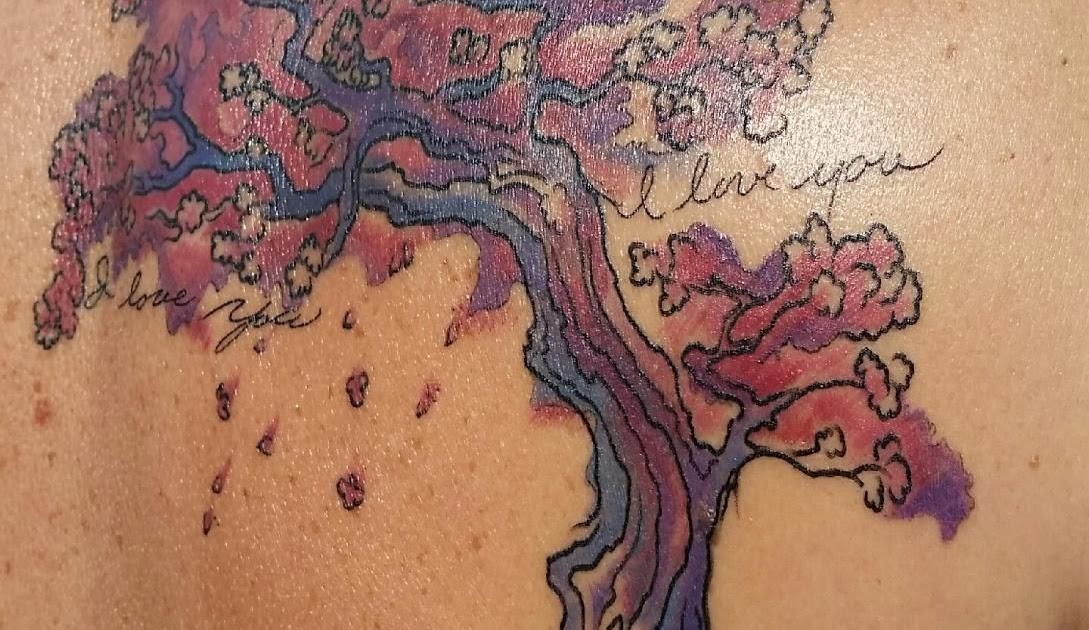 Japanese Cherry Blossom Tree Tattoo Designs