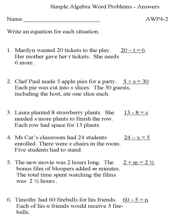 Two step inequality word problems worksheets
