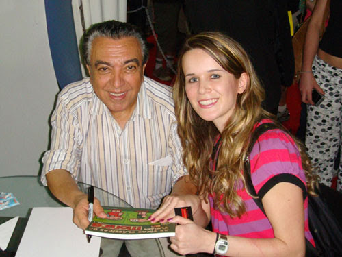 eu e Maurício de Sousa no FIQ