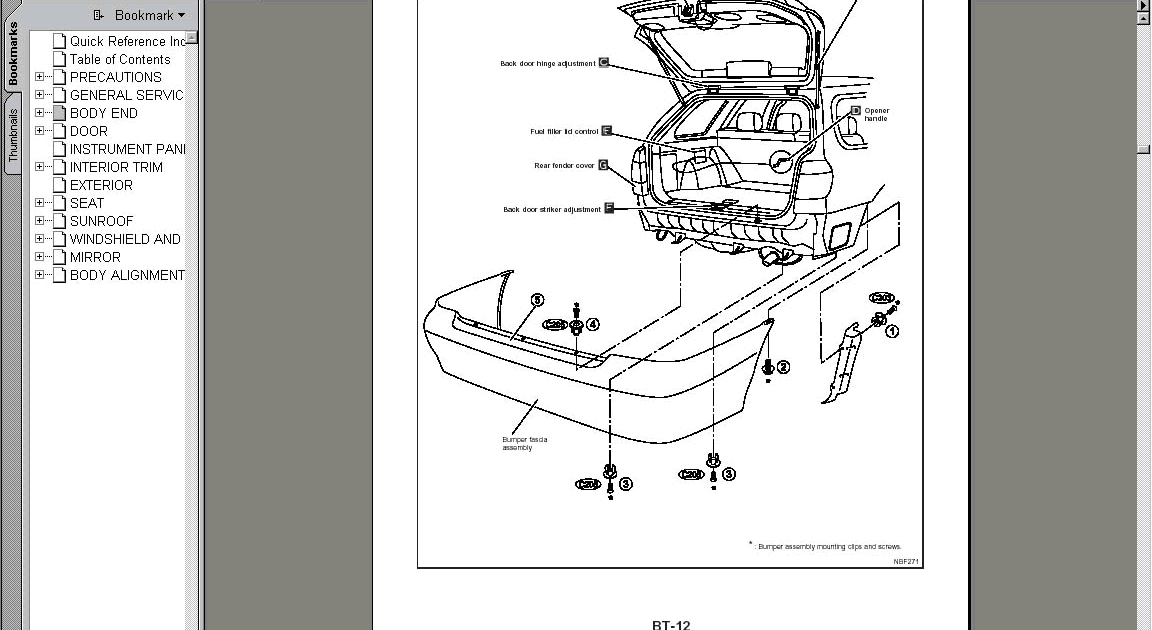 Repair Manual For Nissan Primera P12