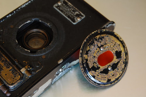 Vest Pocket Kodak Autographic back port removed