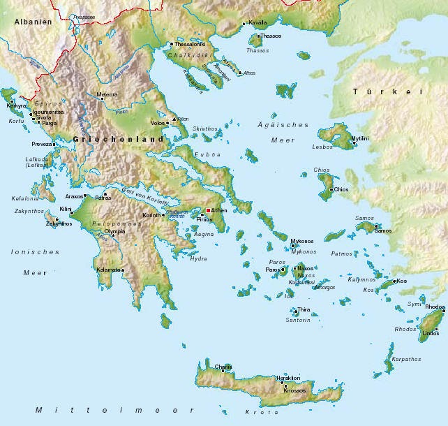 Mykonos Karte Deutsch : Griechenland Kreta Karte | My blog