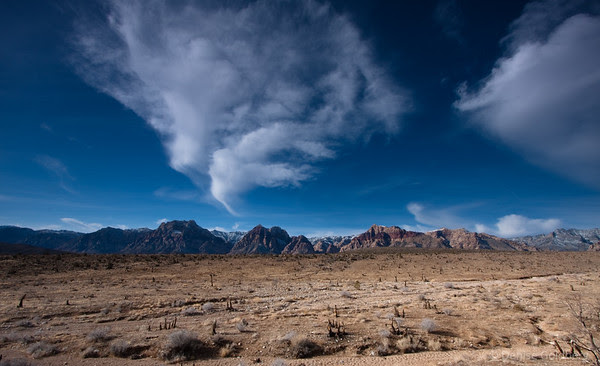 cloud painting, mountains, red rock canyon