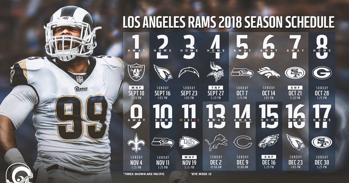 Nfl Schedule For Rams ENFLIM