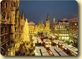 Munich Christmas Market in front of the old town hall
