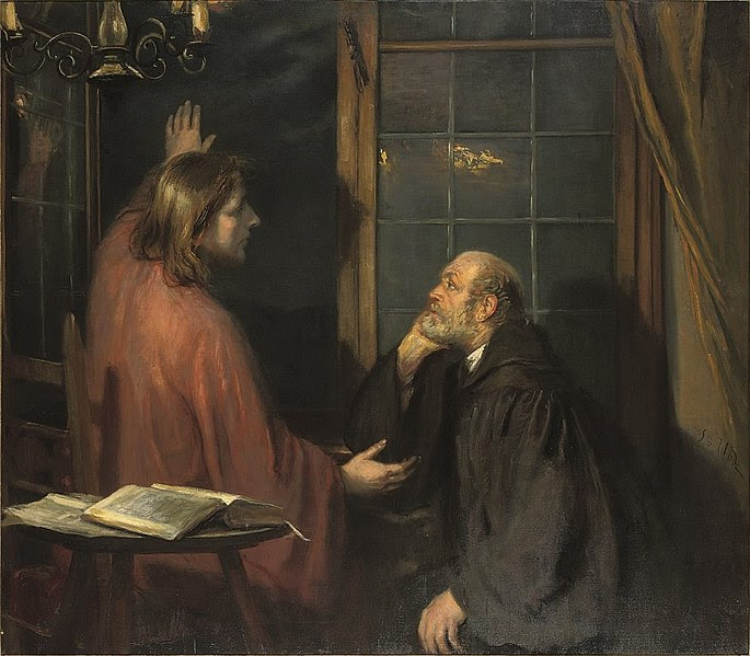Ficheiro: Fritz von Uhde - Christus e Nikodemus (ca.1886) .jpg