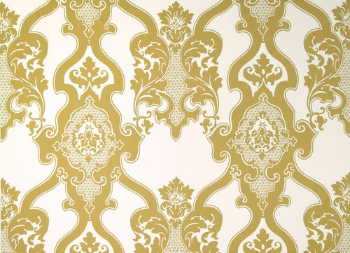 Gold Wallpaper Free: Gold Flock Wallpaper