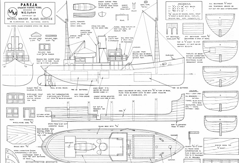 Printable Free Model Boat Plans Pdf