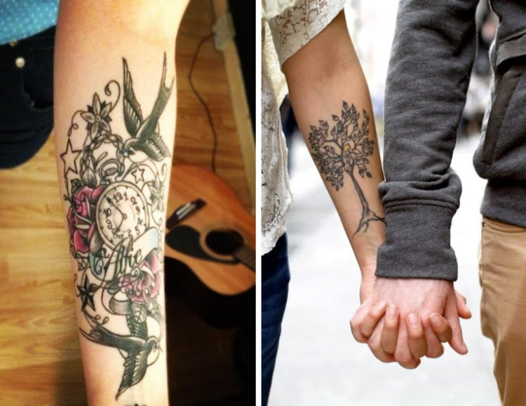 Tattoo Schriften Unterarm Innenseite Frau