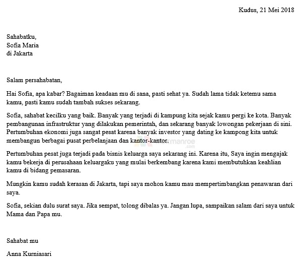 Trend Contoh Surat Pribadi Dan Surat Dinas Singkat, Terbaru!