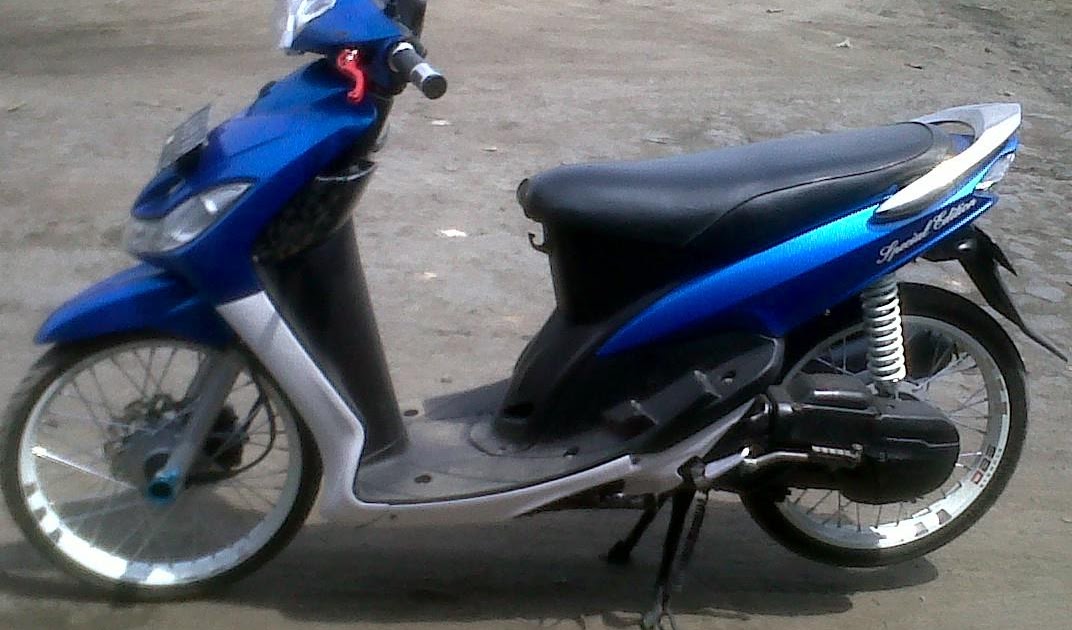 Modifikasi Motor Mio Warna Biru Pecinta Dunia Otomotif