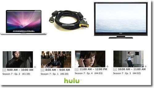 Mac to HD TV via DVI to HDMI to watch 24 on Hulu