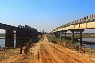 Transit through Titas river