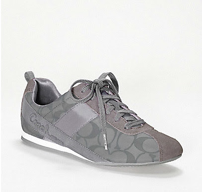 silver coach sneakers