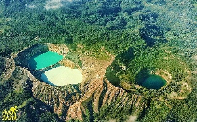 Danau Tiga Warna Di Pulau Flores Tts Danau Indah