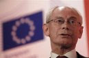 European Council President Herman Van Rompuy speaks during a conference entitled "Prospects for Revival in the euro zone â