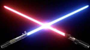 Star wars light side dark side lightsabers