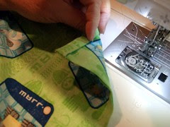 29-Sew half inch seam beginning from corner where seams meet