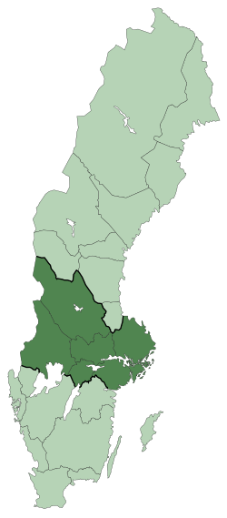 Sverige Karta Svealand | Karta Mellersta