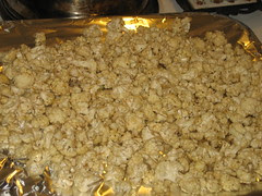 Popcorn Cauliflower: roasted!