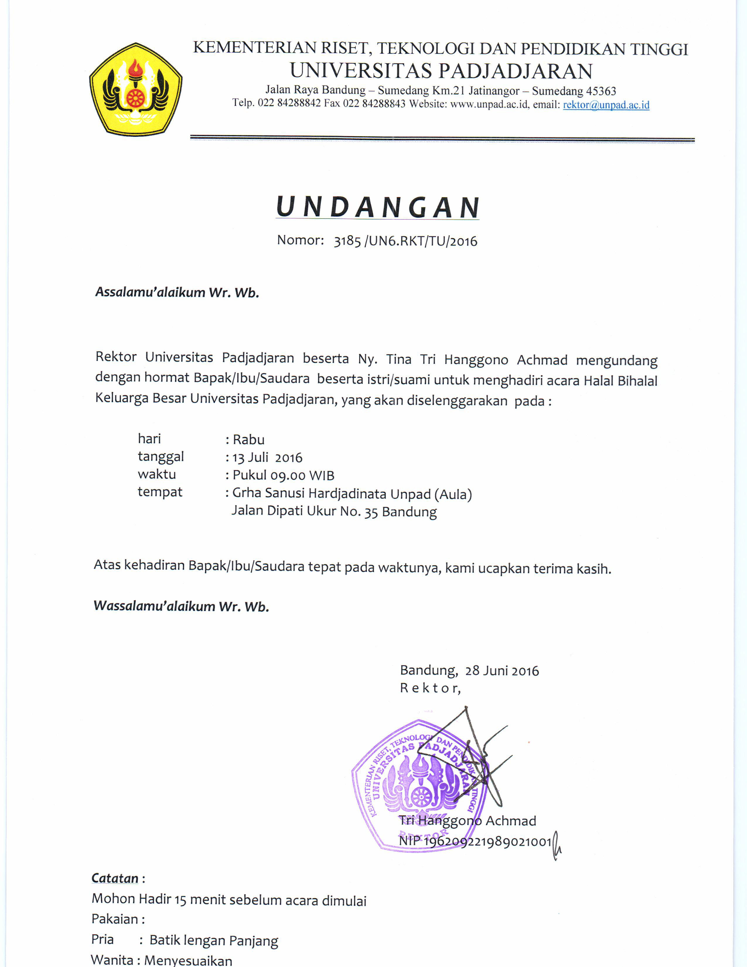 Contoh Undangan Halal Bihalal Unik