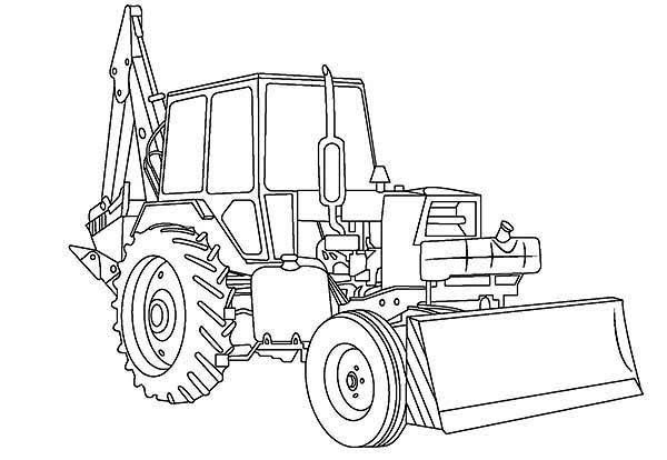 Front Loader Coloring Pages - Make Wonderful World With Coloring