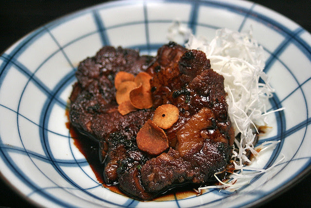 Set menu main course is Ginger Teriyaki of US Prime Beef Ribeye, but this is US Prime Beef Teriyaki
