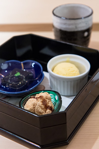 Desserts at Les Amis Group Aoki Japanese Restaurant