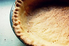 whole & intact coconut pie crust