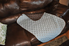 Satin baby blanket ~ see both sides
