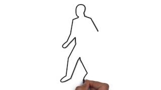 How To Draw A Person Walking Easy Drawing Tutorials