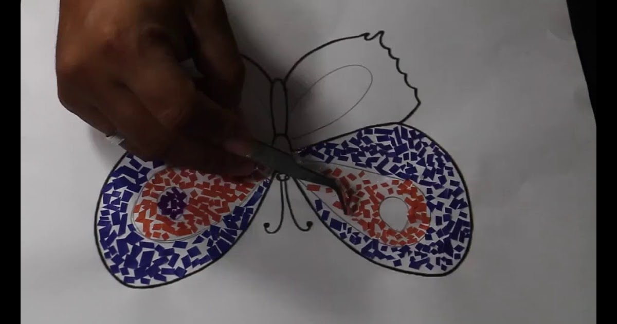 Contoh Mozaik Bunga Dari Kertas Origami Kumpulan Montase, Kolase dan