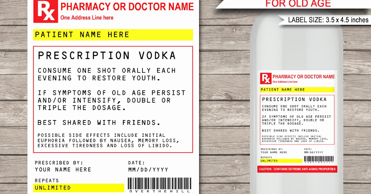 Printable Prescription Labels / Printable Prescription Labels 31 Fake