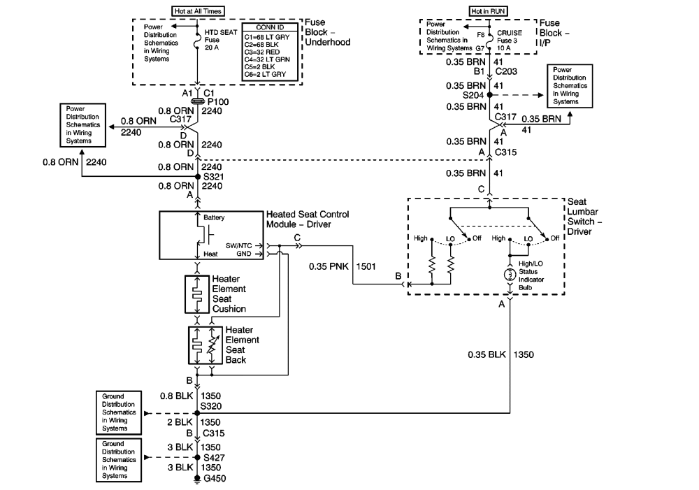 Circuit Electric For Guide  2004 F150 Heated Seat Wiring