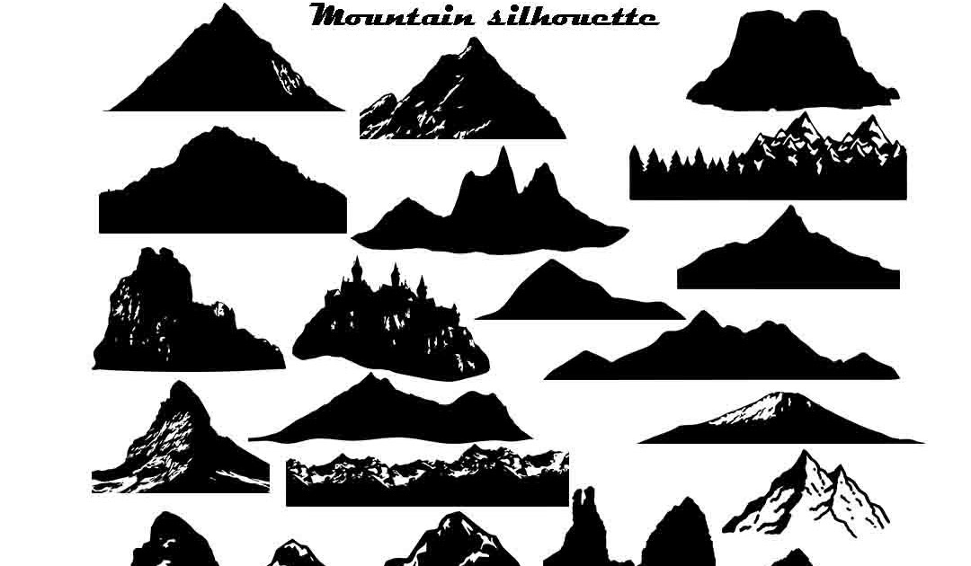 Silhouette Transparent Background Silhouette Mountain Svg