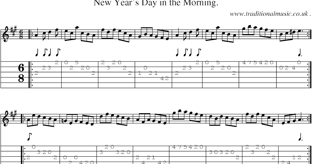 New Years Day Chords - Sheet and Chords Collection
