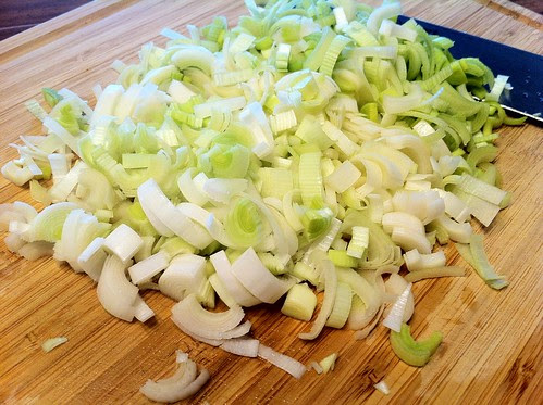 Finely Sliced Leeks