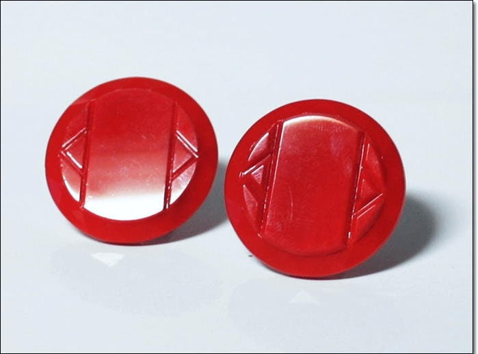 W GERMANY 50's 60's Lipstick Red Glass Clip Earrings - TheVintageSquare W GERMANY 50's 60's Lipstick Red Glass Clip Earrings - TheVintageSquare