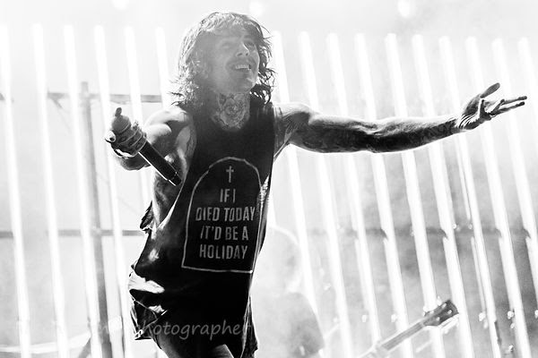 Oliver Sykes, vocals, Bring Me The Horizon