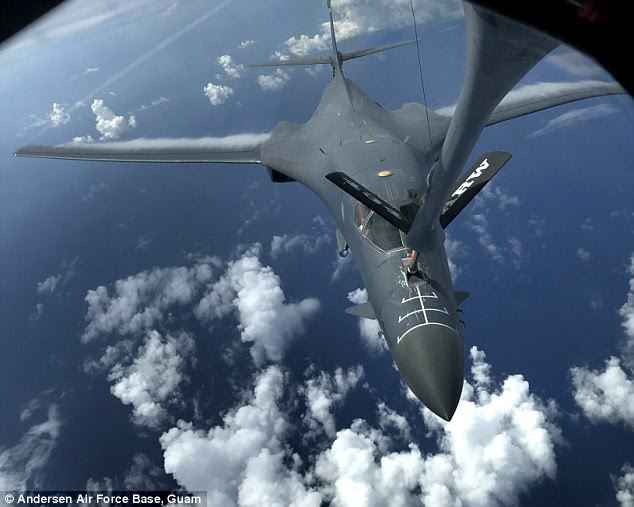 Bomber crews have been practicing the refueling exercise that would be required