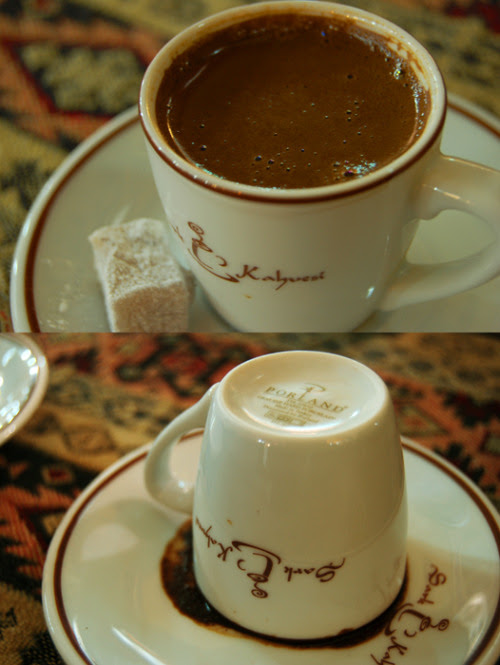 balkangirl:

Fortune telling with turkish coffee
 lukum (turkish delight) 
