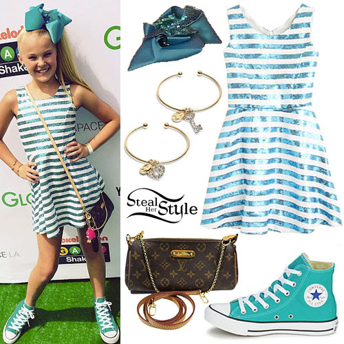 jojo siwa sequin stripe dress