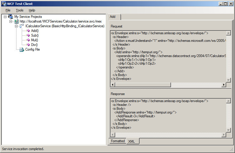 WCFTestClient-Calc-Add-XMLView