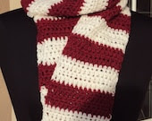 Candy Cane Stripes Scarf --- Ready to Ship