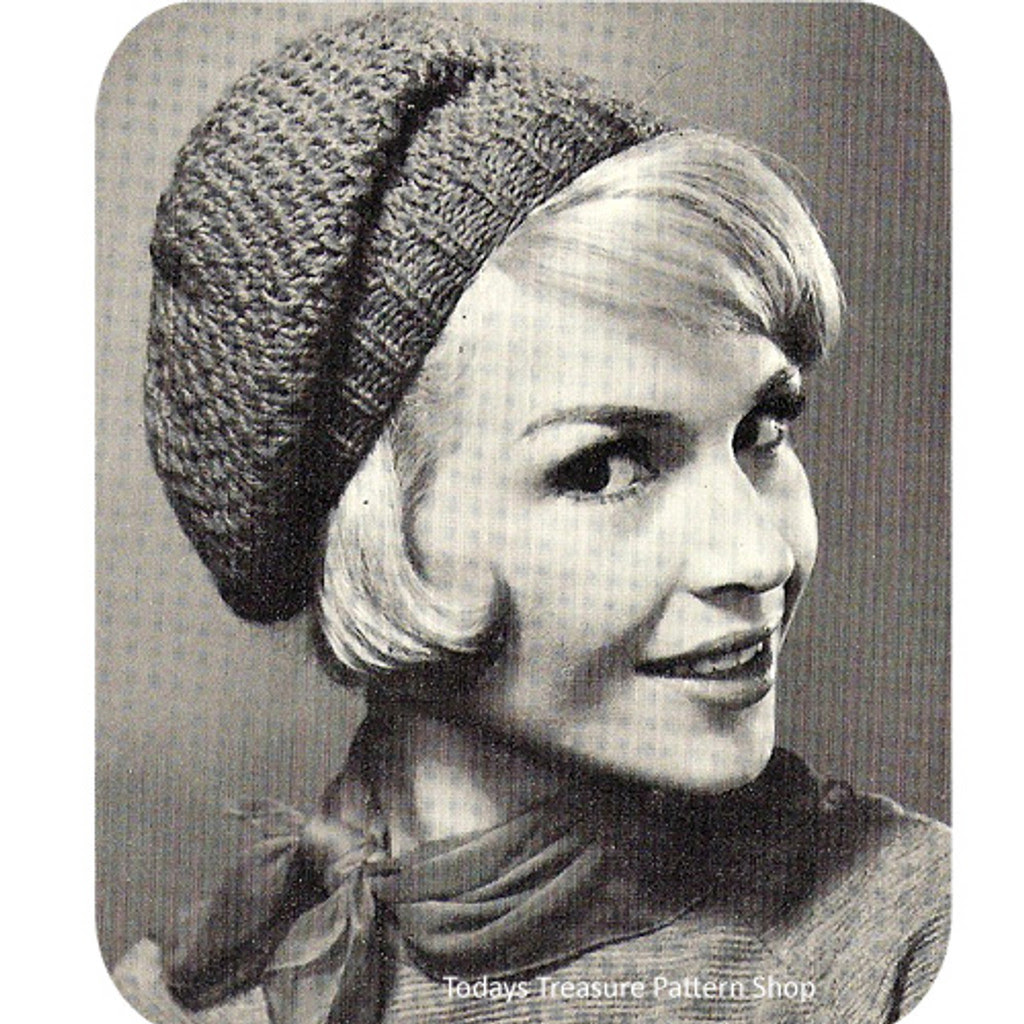 Vintage Beret Knitting Pattern