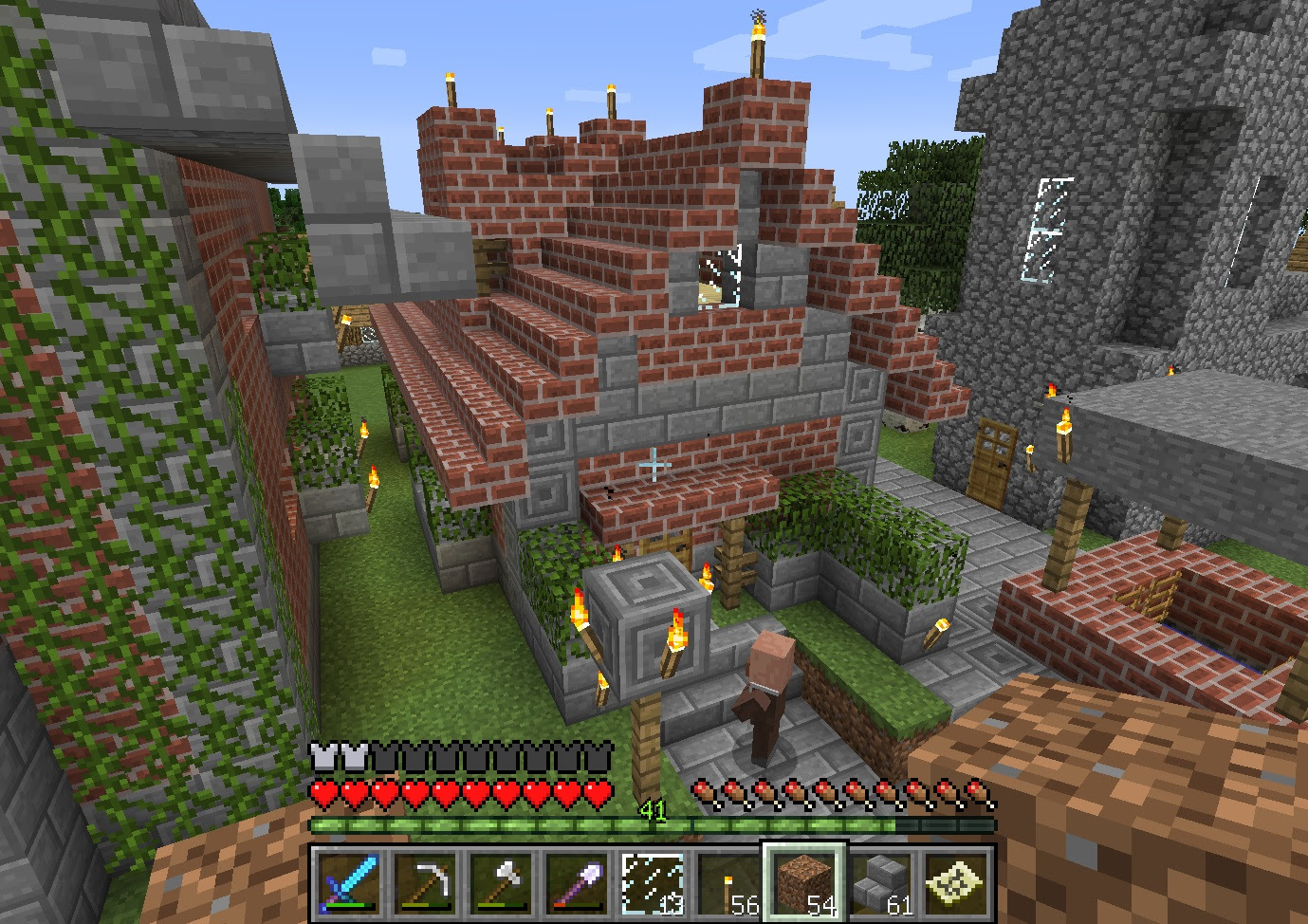 レンガ おしゃれ マイクラ 家 Hōmuaidea