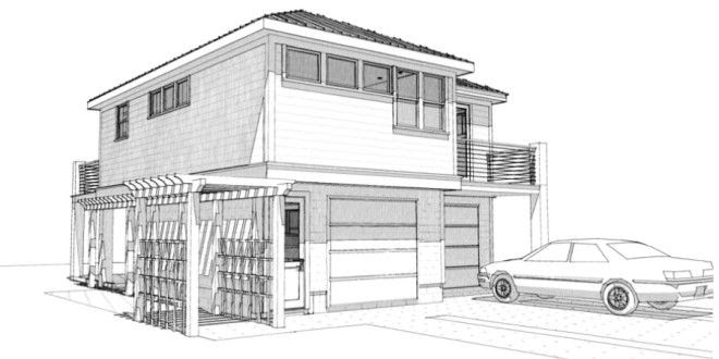 9 Sketsa Rumah Minimalis Yang Istimewa Gambar Desain - Contoh Gambar Rumah