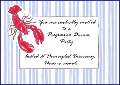 Progressive Dinner Party hosted at Principled Discovery